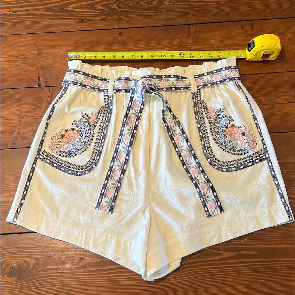 Anthropologie - Annaleigh Embroidered Shorts - Size XL - Picture 3 of 9